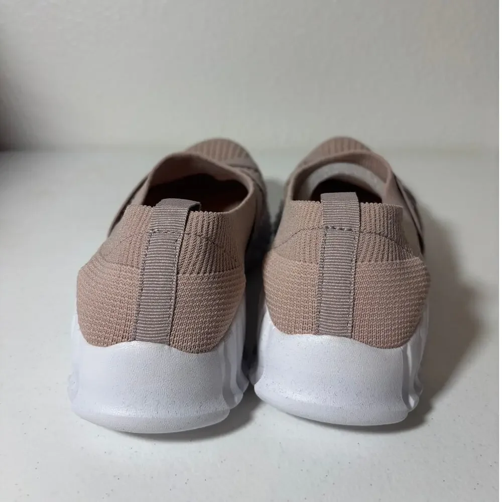 Bernie Mev NWOT Size 8 (EU 39) Dawa Pink Slip-On Woven Knit Comfort Sneakers